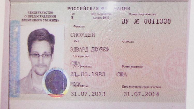 Edward Snowden hat ein neues gültiges Personaldokument.