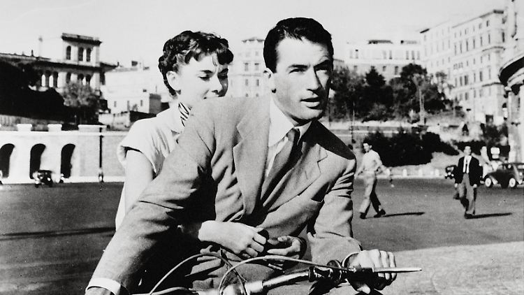Audrey Hepburn und Gregory Peck in "Ein Herz und eine Krone".