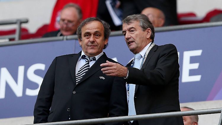 Wenn Michel Platini (li.) FIFA-Präsident werden sollte, könnte Niersbach an seiner Stelle die Leitung der UEFA übernehmen.