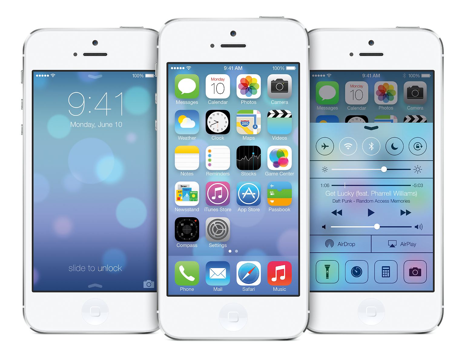 Vermutlich sieht die Oberfläche der meisten iPhones schon im September so aus, wenn Apple iOS 7 veröffentlicht.
