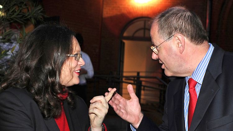 Zusammen ins Kanzleramt? Andrea Nahles und Peer Steinbrück.
