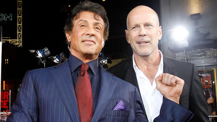 Seit vielen Jahren gut befreundet: Sylvester Stallone und Bruce Willis.