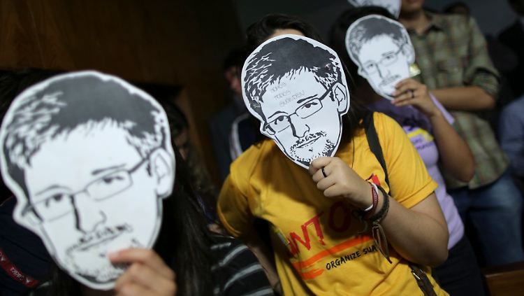 Snowden-Unterstützer mit Masken: Wie lange hält die Solidarität?