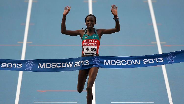 Die erste Goldmedaille der Leichtathletik-WM 2013 geht nach Kenia, an Edna Kiplagat.