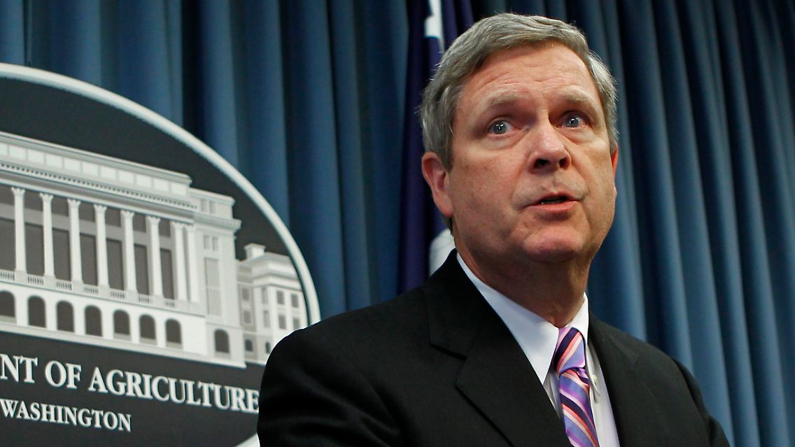 Agrarminister Vilsack gesteht seinen Fehler ein.