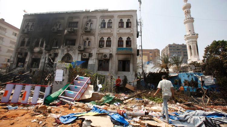 Geräumtes Protestcamp in Kairo.