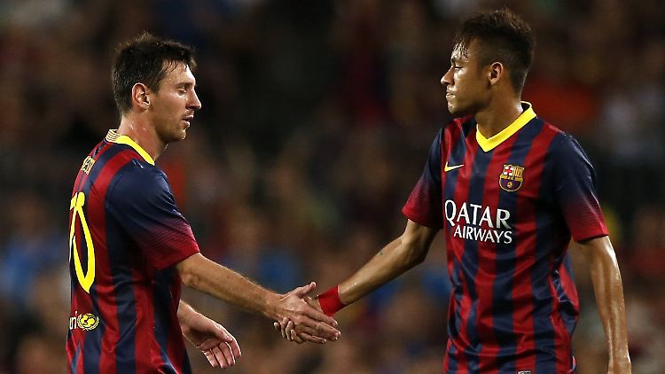 "Ich bin da, um Messi zu unterstützen": Neymar ist die große neue Attraktion in Barcelona.