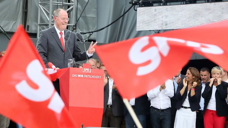 Steinbrück hat nur noch wenige Wochen, um die Wähler von sich zu überzeugen.