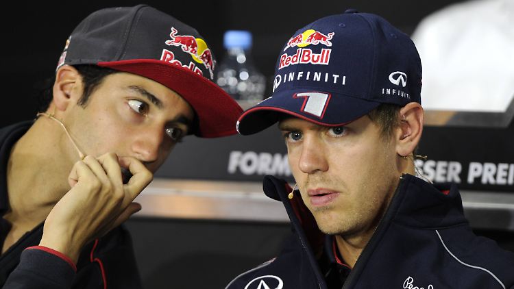 Bald Teamkollegen: Youngster Daniel Ricciardo (l.) und Dreifach-Weltmeister Sebastian Vettel.