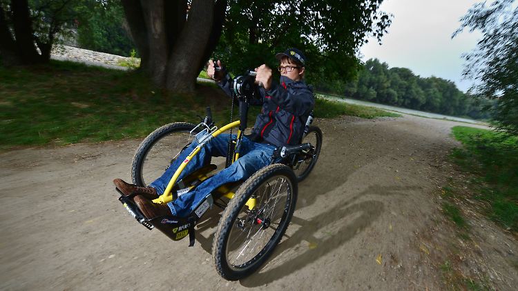 Mit diesem in den USA entwickelten Handbike legte Felix Brunner 12.000 Höhenmeter und 480 Kilometer zurück.