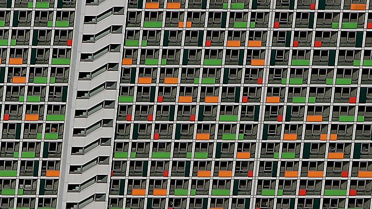 Wohnblock in Oberhausen.
