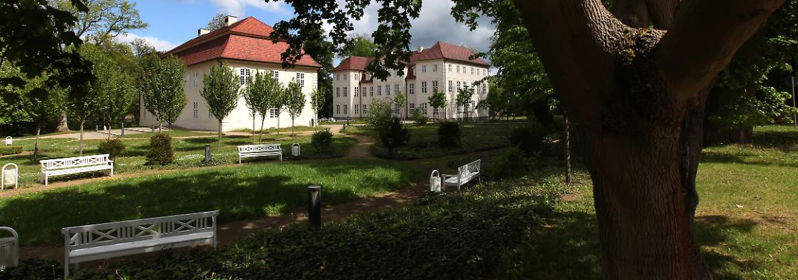 Blick auf das Schloss-Ensemble in Mirow.