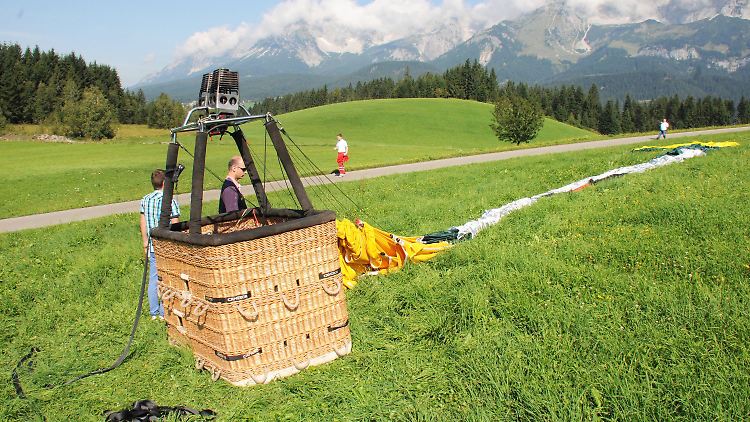 An diesem Korb war das Seil befestigt, von dem der Österreicher in den Tod stürzte.