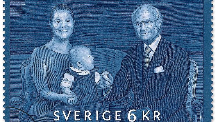Zum Thronjubiläum Carl Gustafs kriegen die Schweden neue Briefmarken.