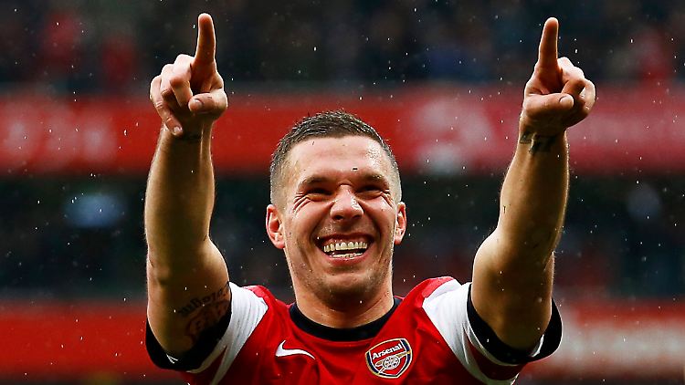 Podolski hat sich in London nicht durchgesetzt.