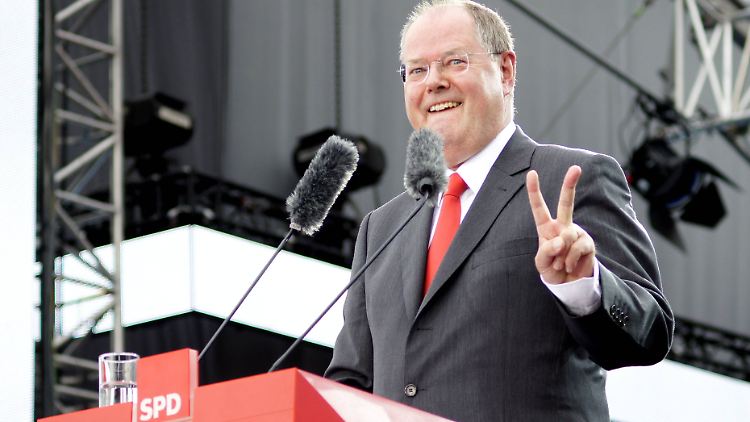 Der Kampf gegen den Steuerbetrug ist eines seiner größten Wahlkampfthemen: Kanzlerkandidat Peer Steinbrück.