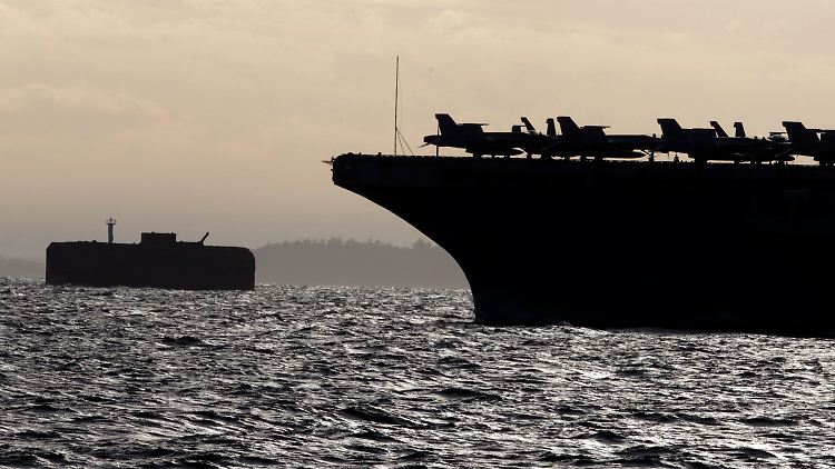 Die US-Steitkräfte bereiten sich im Mittelmeer auf einen Militärschlag vor.