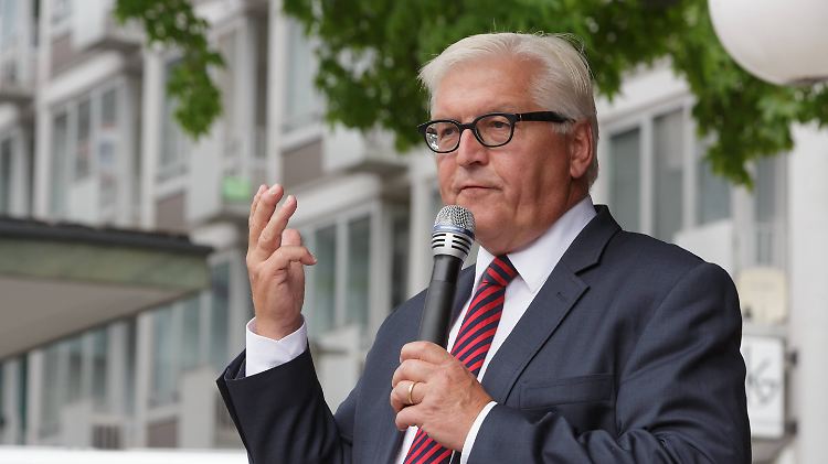 Frank-Walter Steinmeier bei einer Wahlkampfveranstaltung in Kassel.