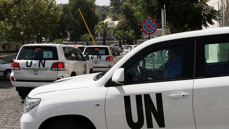 Die Chemiewaffenexperten der UN sollen noch vier Tage in Syrien bleiben. 