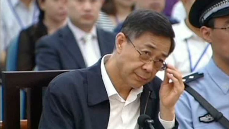 Bo Xilai am letzten Verhandlungstag.