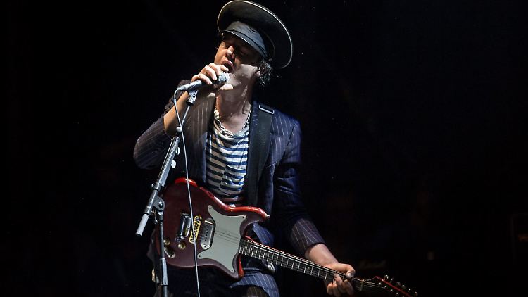 Pete Doherty, Frontman und Gründer der Babyshambles, bei einem Konzert in Paris.
