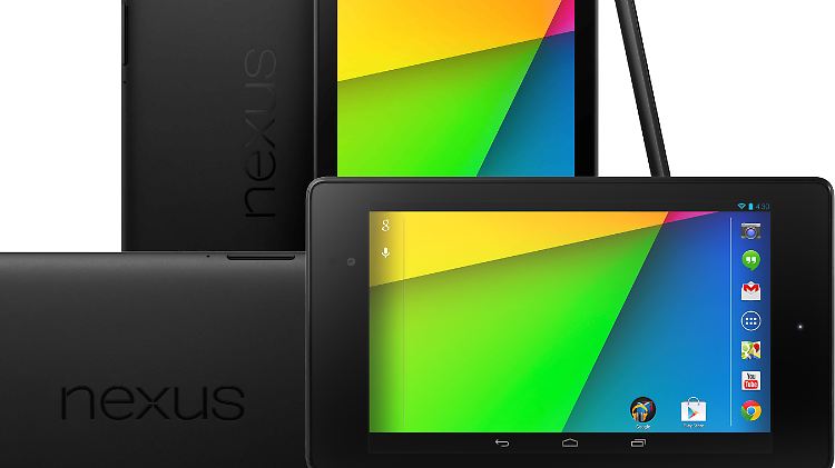 Das neue Nexus 7 hat ein extrem hoch auflösendes Display und ist sehr flach.