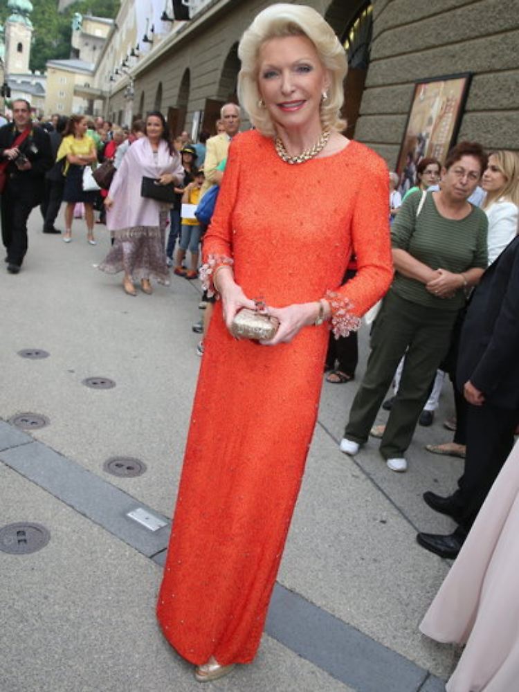 Maria-Elisabeth Schaeffler, Gesellschafterin der Schaeffler Gruppe, bei den Festspielen in Salzburg.