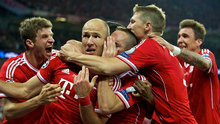 Wembley im Mai: Bayerns Arjen Robben hat soeben im Finale der Champions League das Siegtor gegen Borussia Dortmund geschossen.