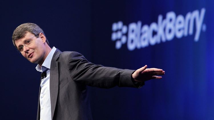 Blackberry-Chef Thorsten Heins drückt auf die Tube.