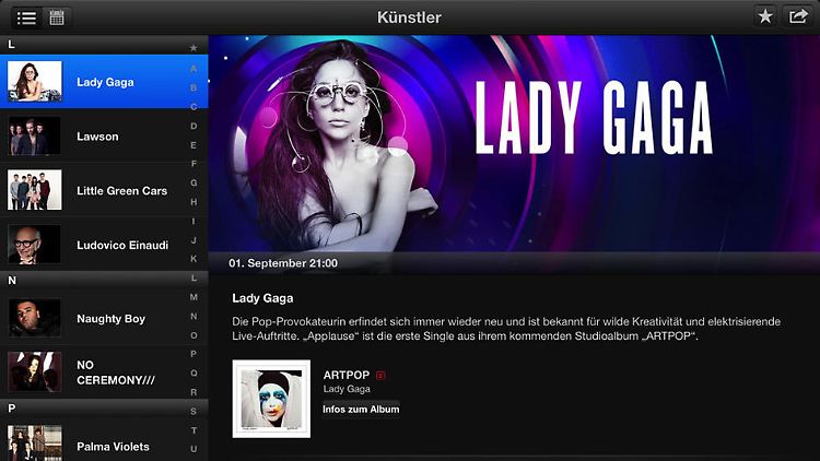 Lady Gaga eröffnet am 1. September das iTunes Festival 2013.