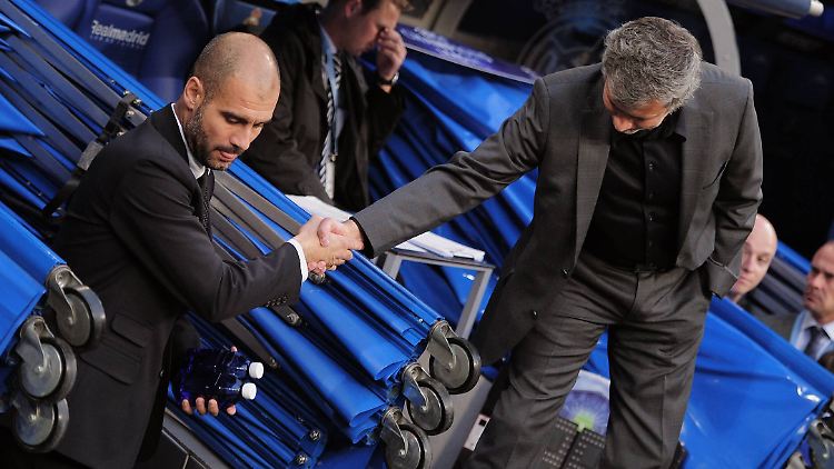Schau mir in die Augen, Kleiner: Josep Guardiola und José Mourinho.