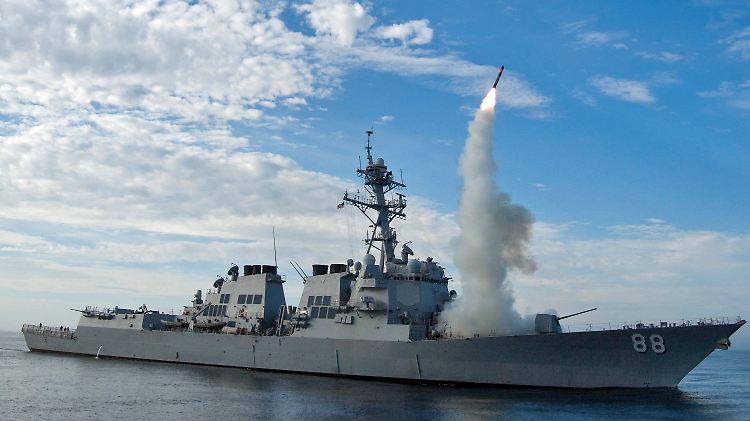 Vom Mittelmeer aus wollen die USA syrische Stellungen mit Marschflugkörpern beschießen.