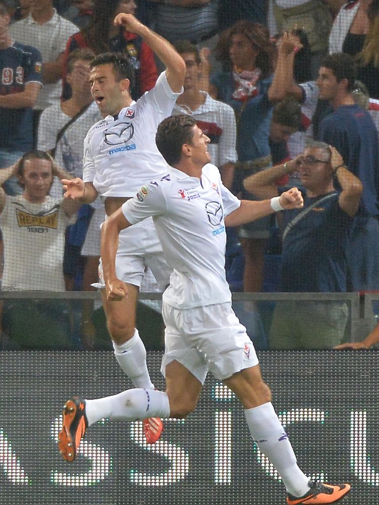 Giuseppe Rossi (l.) und Mario Gomez werden in Florenz schon als Traumsturm gehandelt.