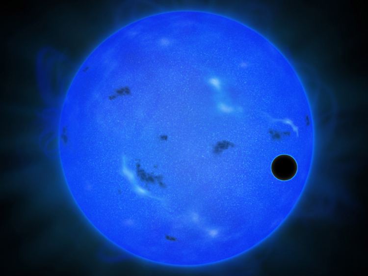 Die Beobachtungen legen nahe, dass die Super-Erde Wasserdampf-Wolken in ihrer Atmosphäre besitzt.
