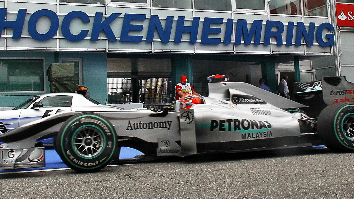 Michael Schumacher - auch auf der Heimstrecke enttäuschend.