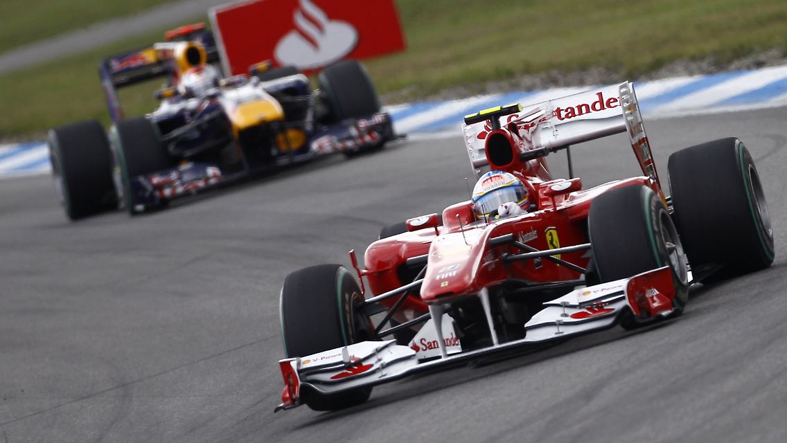 Sebastian Vettel, heute nur Dritter.