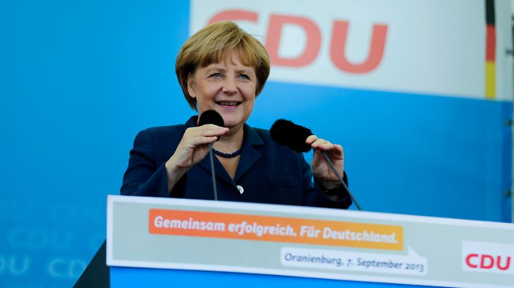 Das brandenburgische Oranienburg erlebt eine Angela-Merkel-Show.