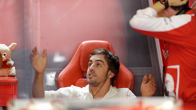 Im Eifer des Gefechts ist Fernando Alonso die richtige Aussprache verrutscht, beteuert der spanische Ferrari-Pilot.