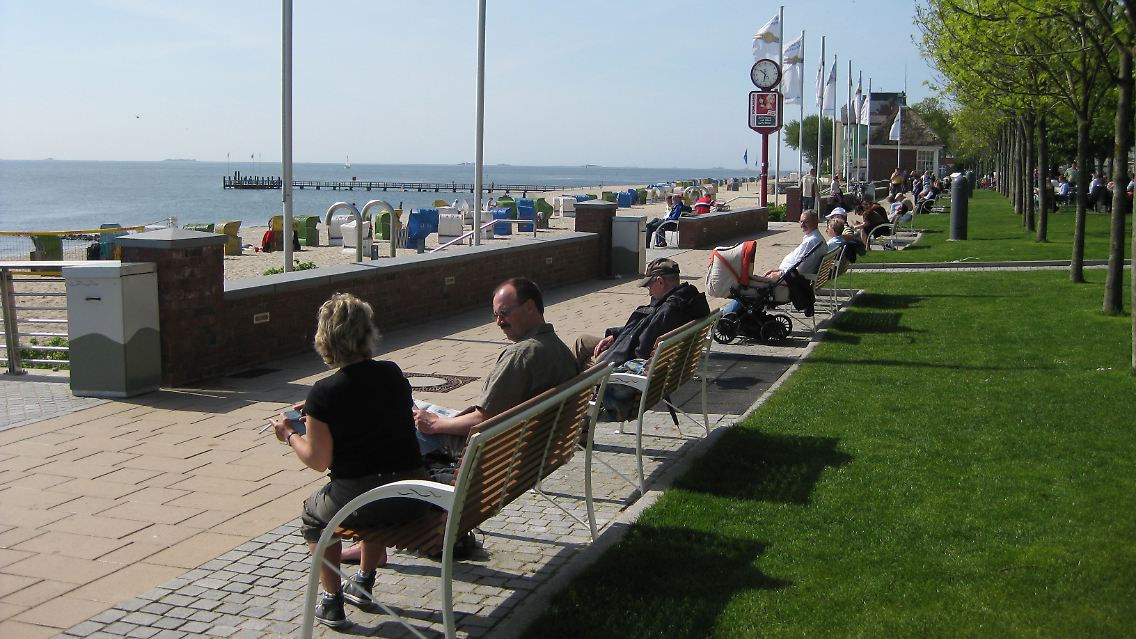 Promenade von Wyk auf Föhr.