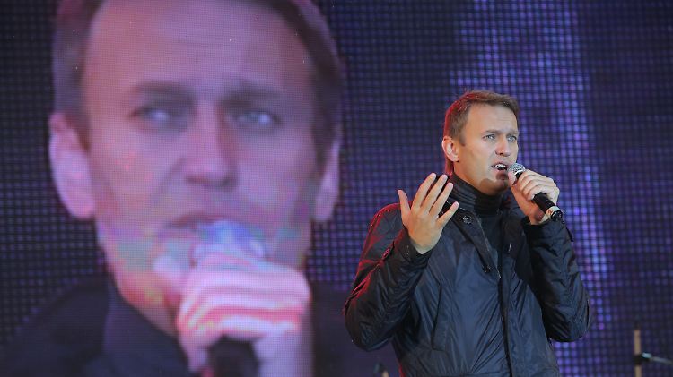 Alexej Nawalny bei einem Wahlkampfauftritt in Moskau.