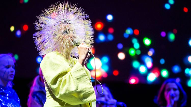 Auftritt der besonderen Art: Björk auf dem Berlin Festival.