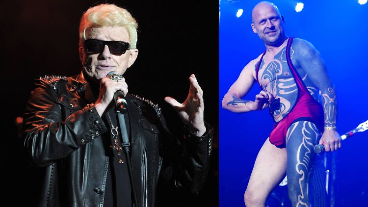 Wie für eine gemeinsame Bühne gemacht: Heino (l.) und Knorkator-Sänger Stumpen.