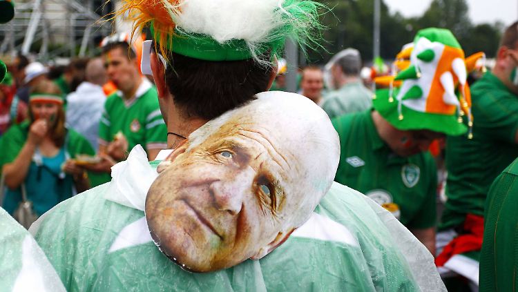 Der Held der Fans: Ein irischer Anhänger bei der Euro 2012 
