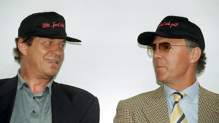 Diese Liebe kühlte schnell ab: Otto Rehhagel und Franz Beckenbauer.