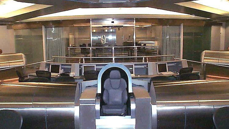 Einmal so sein, wie Kapitän Picard: Der Chefsessel des "Information Dominance Center".