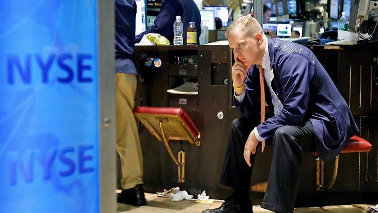 Niedergeschlagenheit an der Wall Street vor fünf Jahren.