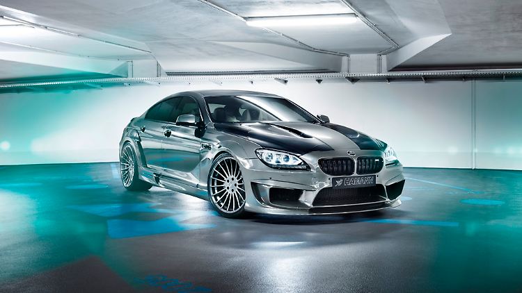 Noch breiter, noch wuchtiger ist der M6 nach den Verfeinerungsarbeiten der Tuner von Hamann geworden.