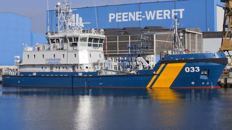 Die Peene-Werft in Wolgast gehört inzwischen der Bremer Lürrsen-Gruppe.