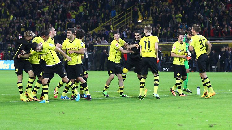 Jubel, Trubel, Heiterkeit - so würde sich der BVB gern auch in Europa präsentieren.