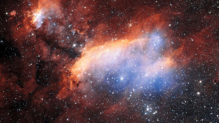 Schönheit im Weltall: der "Garnelennebel" auf der ESO-Aufnahme mit dem VLT.